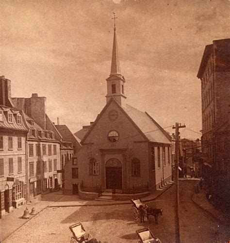 Église Notre Dame des Victoires vers 1870 Voyage au canada Vieux