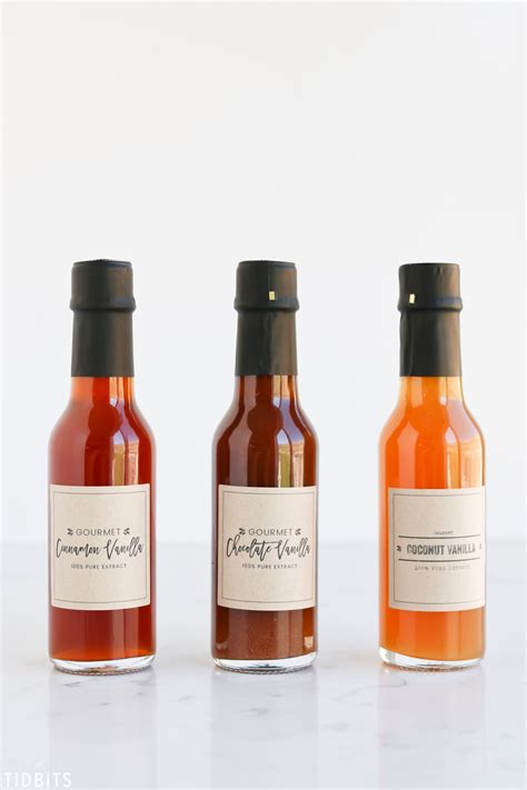 Gourmet Vanilla Extract Labels Free Printables Tidbits