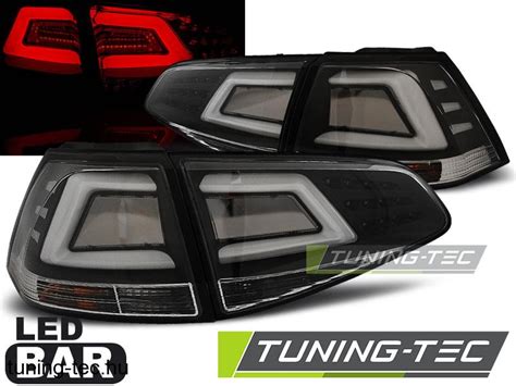 Hátsó lámpák VW GOLF 7 13 BLACK LED BAR Tuning Tec Hátsó Lámpa