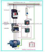 Esquemas El Ctricos Parada Marcha De Un Motor Trifasico Mas Guardamotor