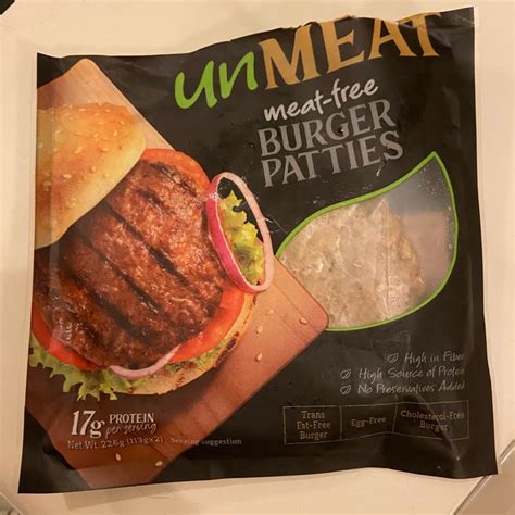 Unmeat Meat Free Burger Patties Review Abillion