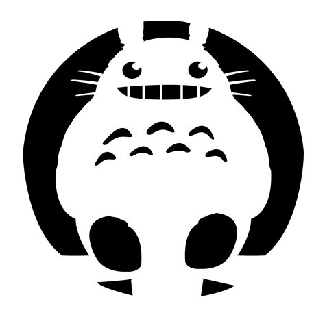 My Neighbor Toroto - Totoro (Pumpkin Stencil - Pumpkin Pattern ...