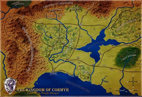 Map of central Cormyr : r/Forgotten_Realms