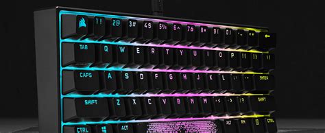 Corsair USB K65 RGB MINI Tastiera Gaming Meccanica 60 Con Tasti In ABS