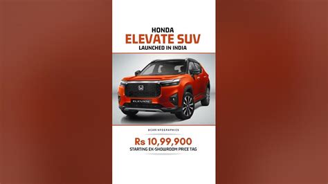 Honda Elevate Suv Launched 🔥 Youtube