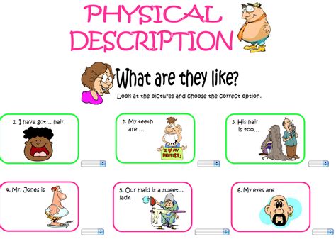 ENGLISH CORNER: Let's learn about Physical description.