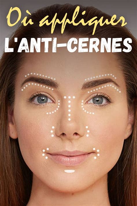 Où appliquer l anti cernes How to apply concealer Concealer map