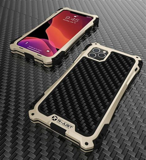 New Carbon Fiber Suited Outdoor Shockproof Alloy Case Cover For Iphone X Xs Xr 11 Pro Max Series