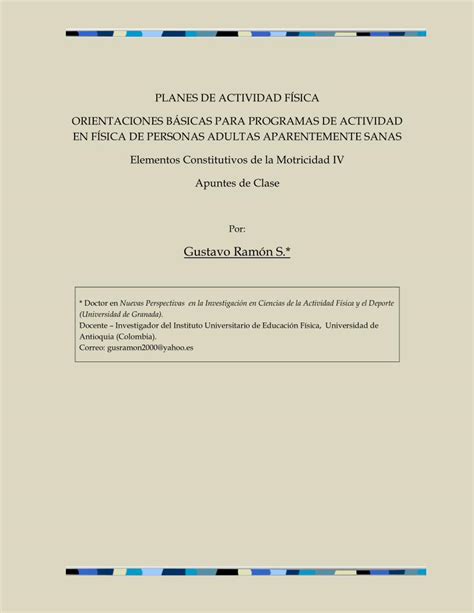 PDF PLANES DE ACTIVIDAD FÍSICA ORIENTACIONES viref udea edu co