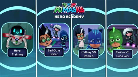 Pj Masks Hero Academy Clear All Stage Level Youtube