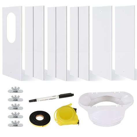 Buy Portable Air Conditioner Window Kit,6 Pcs Adjustable Range 17-93 ...