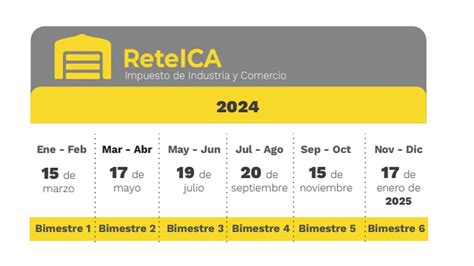 Reteica 2024 Fecha Límite Para Pagar Y Declarar En El Primer Bimestre