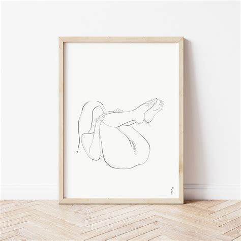 Set Of 2 Erotic Prints Curvy Erotic Art Erotic Plus Size Line Art Sex Illustration Erotic