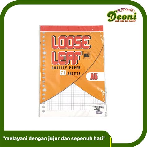 Jual Koala A Loose Leaf Garis Kotak Mm Isi Kertas File Binder