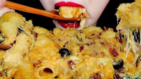 Asmr Mac And Cheese 🧀 Cheese Mukbang Eating Sound No Talking Youtube