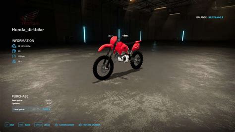 Fs22 Honda Dirtbike V1000 Farming Simulator 22 мод Fs 19 МОДЫ