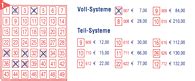 Lotto Voll System Auswertung Anzahl Der Gewinne Gewinntabellen