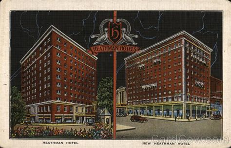 Heathman Hotel And New Heathman Hotel Portland Or Postcard