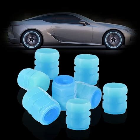 Dust Caps For Car Tyres Fluorescent Tyre Valve Caps Fashion Luminous