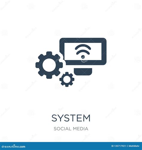 System Icon in Trendy Design Style. System Icon Isolated on White ...