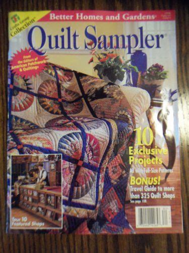 Better Homes Gardens Quilt Sampler 1998 Back Issue Loc14 Garden