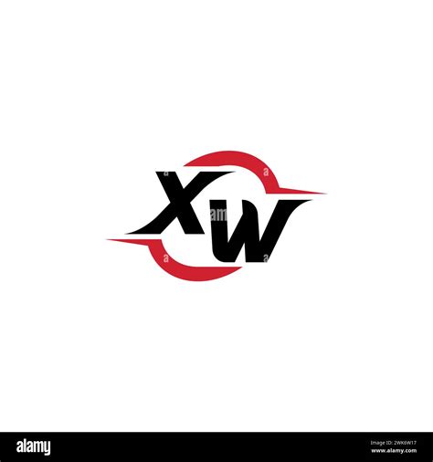 XW Initial Logo Cool And Stylish Concept For Esport Or Gaming Logo As