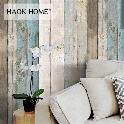 HaokHome Vintage Holz Tapete für wände 3d 0 53 m 10 m Rollen Wandbild