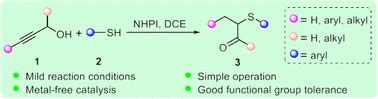 Synthesis of α sulfenylated carbonyl compounds under metal free