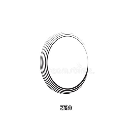 Original Zero Symbol Design Stock Vector - Illustration of minimal ...