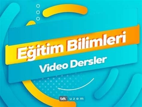 Kpss E Itim Bilimleri Video Dersler Tekuzem Tek Uzaktan E T M