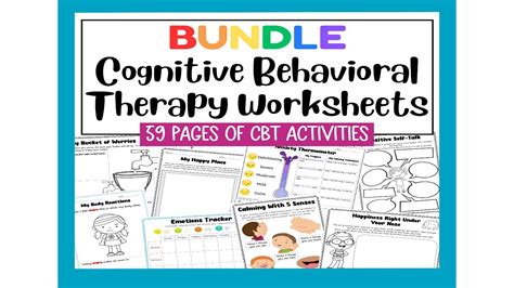 Cognitive Behavioral Therapy Worksheet Bundle Worksheets Library