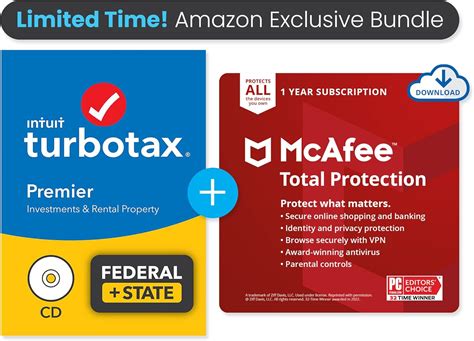 Turbotax Premier 2021 Tax Software Federal And State Pc