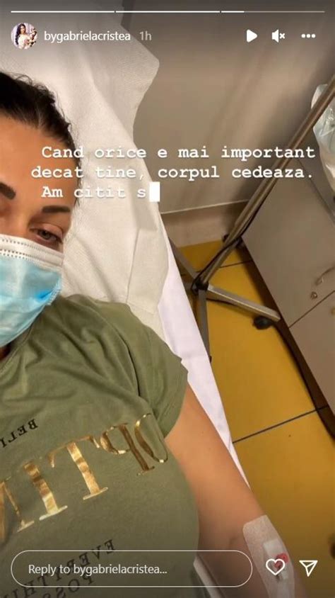 Gabriela Cristea La Spital Pe Perfuzii