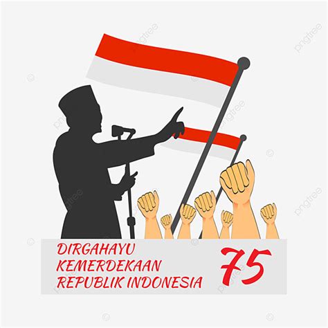 Dirgahayu Kemerdekaan Republik Indonesia 75 Dengan Desain Proklamasi