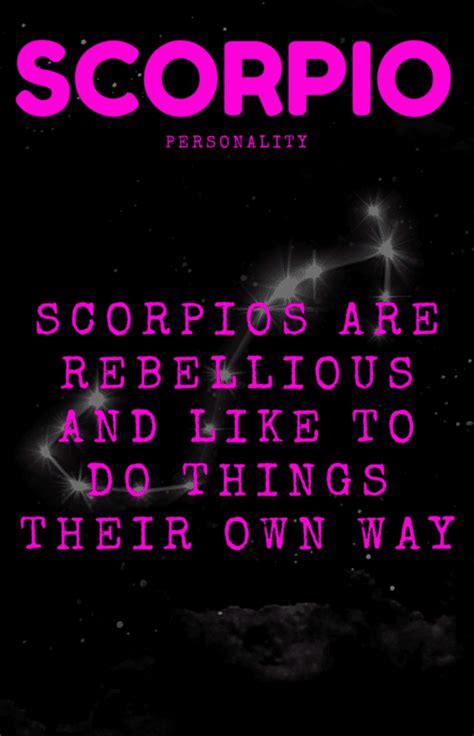 Zodiac Characteristics Scorpio