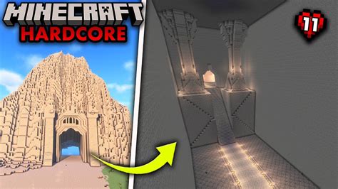 I Built An Epic Dwarf Hall In Hardcore Minecraft Survival Youtube