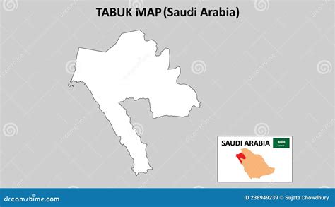 Tabuk Map.Tabuk Map Saudi Arabia with White Background and Line Map Stock Vector - Illustration ...