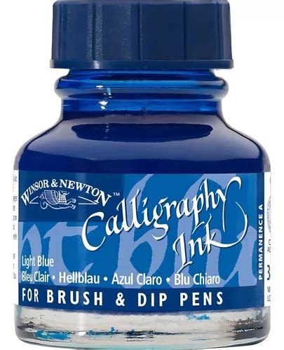 Tinta Para Caligrafia Winsor Newton Azul Claro 30ml Parcelamento