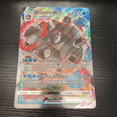 Mavin Blastoise VMAX JUMBO Card SWSH103 Black Star Promo Pokemon TCG