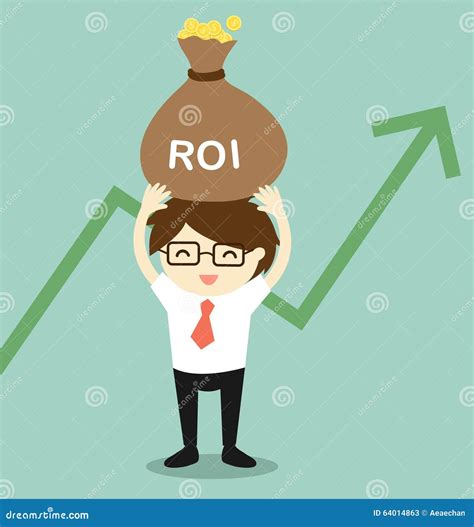 Business Concept, Businessman Feeling Happy About His Return Of Investment, Gain Money From