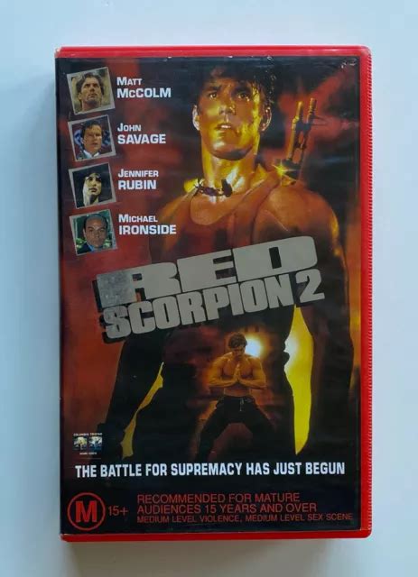 Red Scorpion Vhs Columbia Tristar Ex Rental Video Tape Mccolm