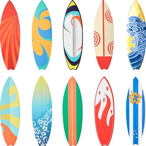 Buy Pieces Surfboards Cut Out Accents Tropical Beach Decorations