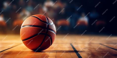 Premium Photo | Basketball ball on the basketball court Sport and ...