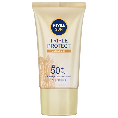 Jual Nivea Sunscreen Sun Face Serum Triple Protect Anti Wrinkle Spf