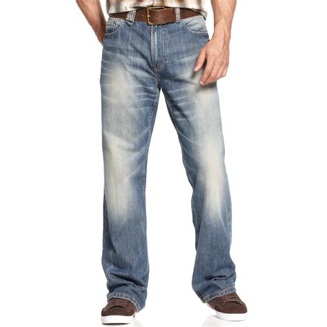 Lyst Sean John Hamilton Crossback Seam Jeans In Blue For Men