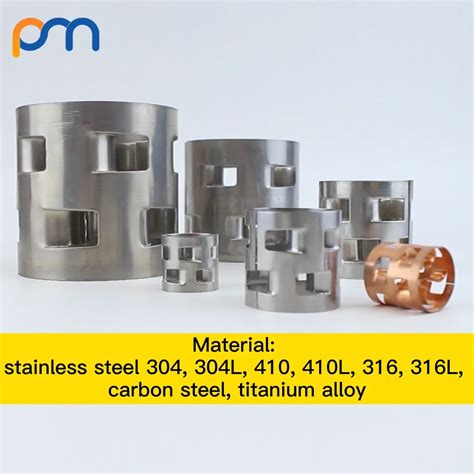 25mm Metal Tower Packing Pall Ring Carbon Steel In Vacuum Rectification