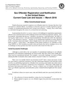 Sex Offender Registration And Notification In The United Sex