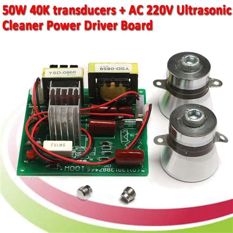 100W 220V Ultrasonic Cleaner Power Driver Board 40KHz Transducer