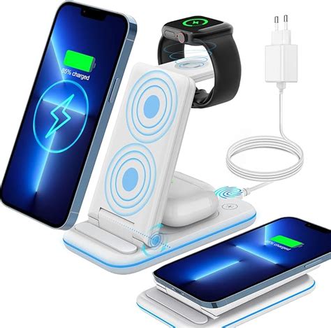 CAVN 3 in 1 Faltbar Kabelloses Ladegerät Wireless Charger Kompatibel