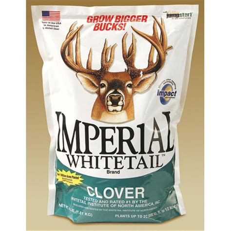 Whitetail Institute Imperial Whitetail Clover Seed 4 Lb Bag Food Plot Food Plots For Deer